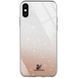 TPU+Glass чехол Swarovski для Apple iPhone X / XS (5.8") (Золотой)