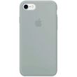 Чехол silicone case for iPhone 7/8 с микрофиброй и закрытым низом Серый / Mist Blue