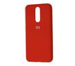 Чохол для Xiaomi Redmi 8 Silicone Full червоний з закритим низом і мікрофіброю