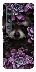 Чохол для Xiaomi Mi Note 10 / Note 10 Pro / Mi CC9 Pro PandaPrint Єнот в кольорах квіти