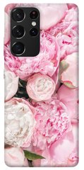 Чехол для Samsung Galaxy S21 Ultra PandaPrint Пионы цветы