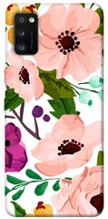 Чехол для Samsung Galaxy A41 PandaPrint Акварельные цветы цветы