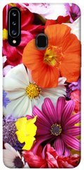 Чехол для Samsung Galaxy A20s PandaPrint Бархатный сезон цветы
