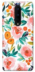 Чохол для OnePlus 8 PandaPrint Акварельні квіти 2 квіти