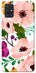 Чохол для Samsung Galaxy A51 PandaPrint Акварельні квіти квіти