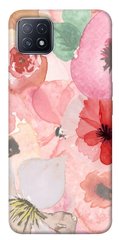 Чехол для Oppo A73 PandaPrint Акварельные цветы 3 цветы