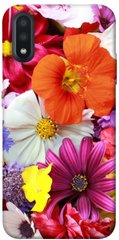 Чехол для Samsung Galaxy A01 PandaPrint Бархатный сезон цветы