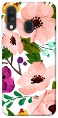 Чехол для Samsung Galaxy A40 (A405F) PandaPrint Акварельные цветы цветы