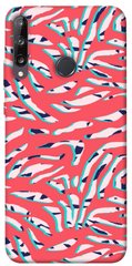 Чехол для Huawei P40 Lite E / Y7p (2020) PandaPrint Red Zebra print паттерн