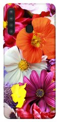 Чехол для Samsung Galaxy A21 PandaPrint Бархатный сезон цветы