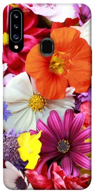 Чехол для Samsung Galaxy A20s PandaPrint Бархатный сезон цветы