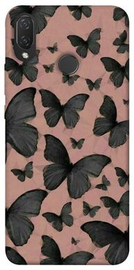 Чехол для Huawei P Smart+ 2019 PandaPrint Порхающие бабочки паттерн