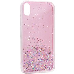 TPU чехол Star Glitter для Apple iPhone XR (6.1"") Прозрачный / Розовый