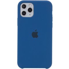 Чехол silicone case for iPhone 11 Pro (5.8") (Синий / Blue Cobalt)