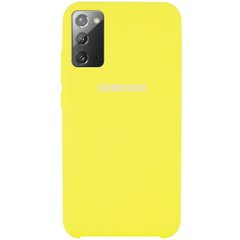 Чохол Silicone Cover (AAA) для Samsung Galaxy Note 20 (Жовтий / Bright Yellow)