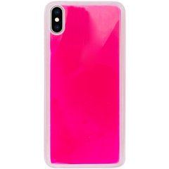 Неоновый чехол Neon Sand glow in the dark для Apple iPhone X / XS (5.8") (Розовый)