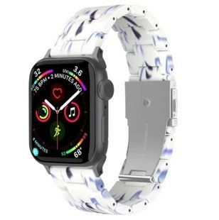 Ремешок Resin Band для Аpple Watch 42/44/45 mm White/Blue