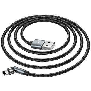 Кабель HOCO магнитный Lightning Universal 360&deg; rotating magnetic charging cable U94 |1.2m, 2.4A| Black, Black