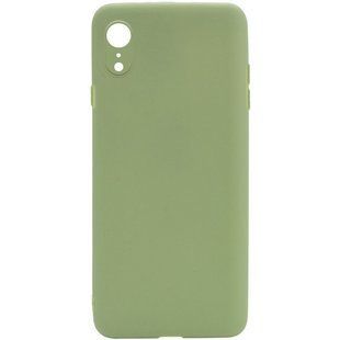 Силиконовый чехол Candy Full Camera для Apple iPhone XR (6.1"") Фисташковый