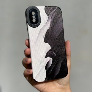 Чехол для iPhone X / XS Rubbed Print Silicone Waves 1
