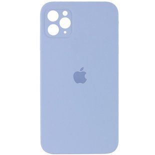Чохол для Apple iPhone 11 Pro Max Silicone Full camera закритий низ + захист камери (Блакитний / Mist blue)