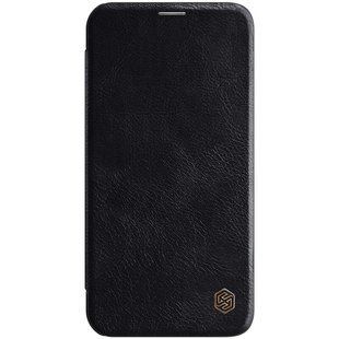 Кожаный чехол (книжка) Nillkin Qin Series для Apple iPhone 12 Pro Max (6.7") (Черный)