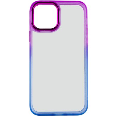 Чехол TPU+PC Fresh sip series для Apple iPhone 14 Pro (6.1") Синий / Фиолетовый
