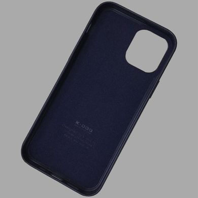 Кожаный чехол K-Doo Noble Collection для Apple iPhone 12 Pro / 12 (6.1"") Темно-синий