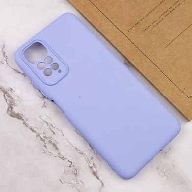 Чехол для Xiaomi Redmi Note 11 Pro (Global) / Note 11 Pro 5G Silicone Full camera закрытый низ + защита камеры Сиреневый / Dasheen