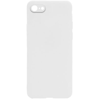 Силиконовый чехол Candy Full Camera для Apple iPhone 7 / 8 / SE (2020) Белый / White