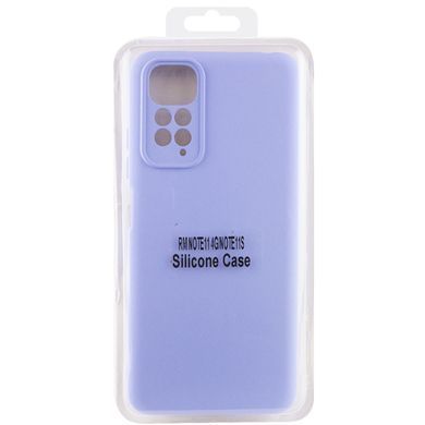 Чехол для Xiaomi Redmi Note 11 Pro (Global) / Note 11 Pro 5G Silicone Full camera закрытый низ + защита камеры Сиреневый / Dasheen