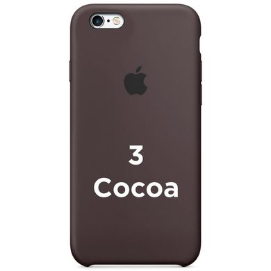 Чохол silicone case for iPhone 6 / 6s Cocoa / коричневий