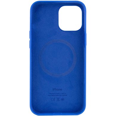 Чохол для Apple Iphone 12 / 12 pro Silicone case Original 1:1 full with Magsafe / Синій / Capri Blue