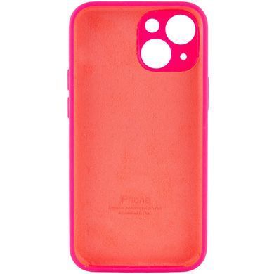 Чохол для Apple iPhone 14 Plus Silicone Full camera закритий низ + захист камери / Рожевий / Barbie pink