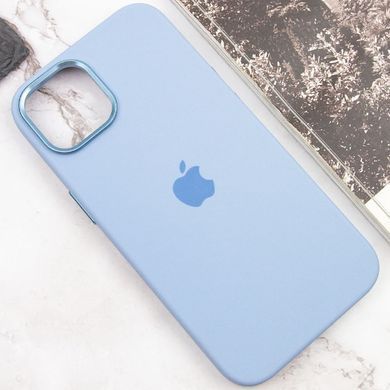 Чохол для iPhone 11 Silicone Case Full (Metal Frame and Buttons) з металевою рамкою та кнопками Blue