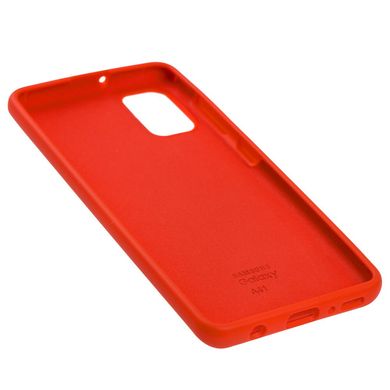 Чехол для Samsung Galaxy A41 (A415) Silicone Full красный c закрытым низом и микрофиброю