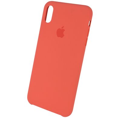 Чохол Silicone case (AAA) Original 1:1 для Apple iPhone XS Max (6.5 ") (Помаранчевий / Nectarine)