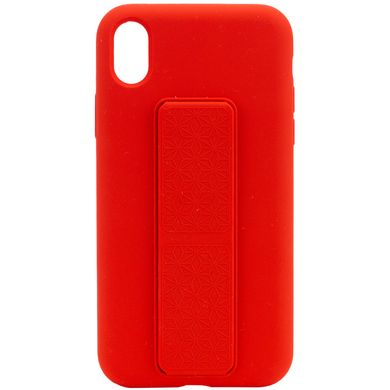 Чехол Silicone Case Hand Holder для Apple iPhone XS Max (6.5") (Красный / Red)