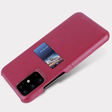 Кожаная накладка G-Case Cardcool Series для Samsung Galaxy S20 Plus (Красный)