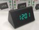 Електронні настільний годинник-будильник Led Wood Clock VST-864-1 з будильником, датою і термометром