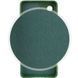 Чохол для Samsung Galaxy S22 Ultra Silicone Full camera закритий низ + захист камери Зелений / Dark green