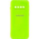 Чехол для Samsung Galaxy S10 Silicone Full camera закрытый низ + защита камеры Салатовый / Neon green