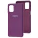 Чехол для Samsung Galaxy M31s (M317) Silicone Full Фиолетовый / grape c закрытым низом и микрофиброю