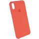 Чехол Silicone case (AAA) Original 1:1 для Apple iPhone XS Max (6.5") (Оранжевый / Nectarine)