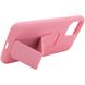 Чехол Silicone Case Hand Holder для Apple iPhone 11 Pro Max (6.5") (Розовый / Pink)
