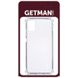 TPU чехол GETMAN Ease logo усиленные углы для Samsung Galaxy M51, Прозрачный