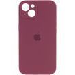 Чохол для Apple iPhone 14 Plus Silicone Full camera закритий низ + захист камери / Бордовий / Plum