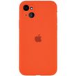 Чохол для Apple iPhone 13 Silicone Full camera закритий низ + захист камери / Помаранчевий / Kumquat