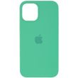 Чехол Silicone Case (AA) для Apple iPhone 12 Pro Max (6.7") (Зеленый/Spearmint)