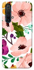 Чохол для Realme X3 SuperZoom PandaPrint Акварельні квіти квіти